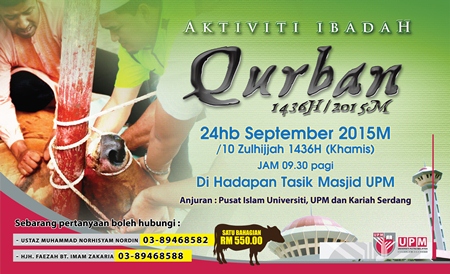 Aktiviti Korban Dan Akikah 1436h Masjid Upm Pusat Islam